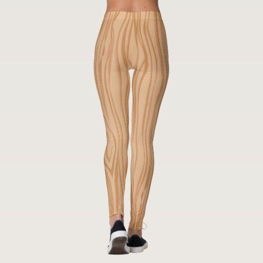 Elegant Natural Wood Texture Leggings for Everyday (Achterkant)