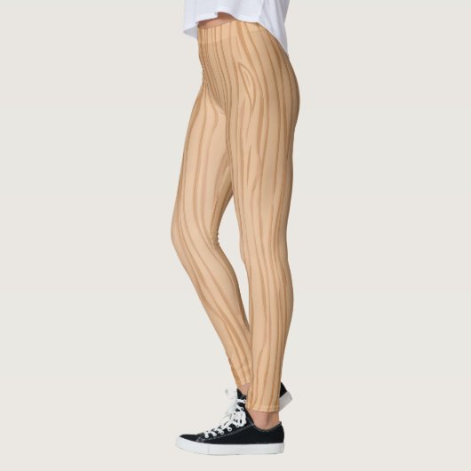 Elegant Natural Wood Texture Leggings for Everyday (Links)