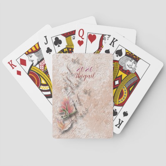 Elegant Nature Embossed  classic cards Pokerkaarten (Achterkant)