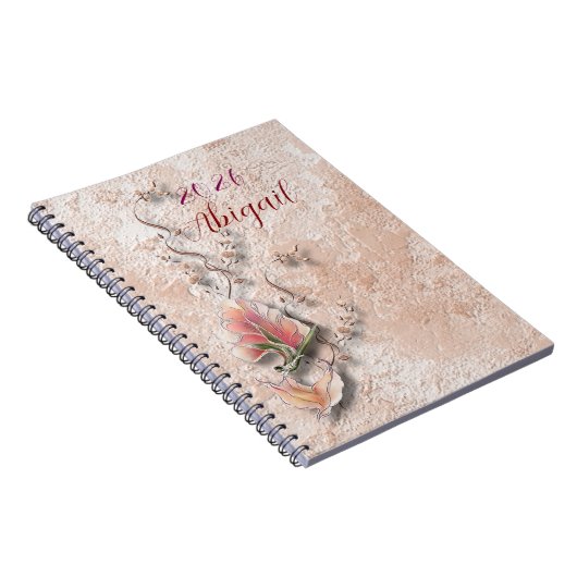 Elegant Nature Embossed spiral notebook  Notitieboek (Rechterzijde)