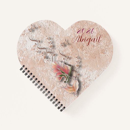 Elegant Nature Embossed spiral notebook Notitieboek (Voorkant)