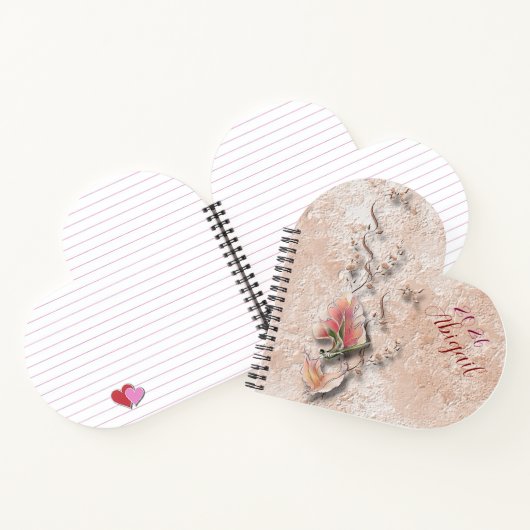 Elegant Nature Embossed spiral notebook Notitieboek (Binnen)