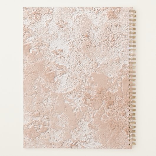 Elegant Nature Embossed spiral planner (Achterkant)