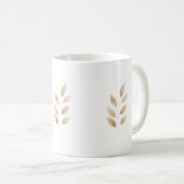 Elegant Nature-Inspired Coffee Cup in Neutral Koffiemok (Voorkant rechts)