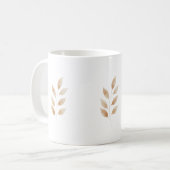 Elegant Nature-Inspired Coffee Cup in Neutral  Koffiemok (Voorkant links)
