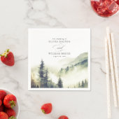 Elegant Natuur "Avond de Bergen" Servet (Insitu)