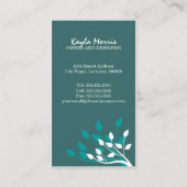 Elegant Natuur Design Visitekaartje (Achterkant)