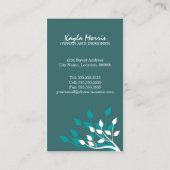 Elegant Natuur Design Visitekaartje (Achterkant)