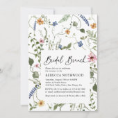 Elegant Natuur Floral Bridal Brunch Shower Kaart (Voorkant)