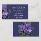 Elegant Natuur Flower African Violet Plant Busines Visitekaartje (Voorkant / Achterkant)