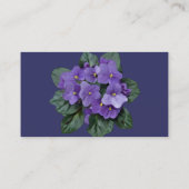 Elegant Natuur Flower African Violet Plant Visitekaartje (Achterkant)
