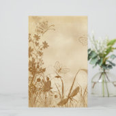 Elegant Natuur Gedekte  banketbakkerij (12) Briefpapier (Staand voorkant)