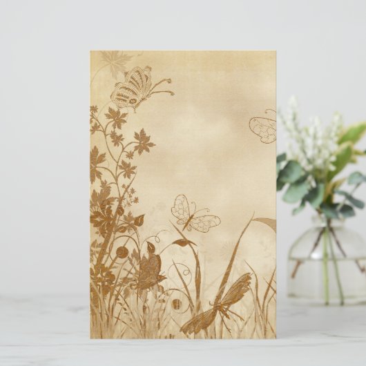 Elegant Natuur Gedekte  banketbakkerij (12) Briefpapier (Staand voorkant)