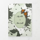 Elegant Natuur Theme Weddenschap Drieluik Uitnodiging (Cover)