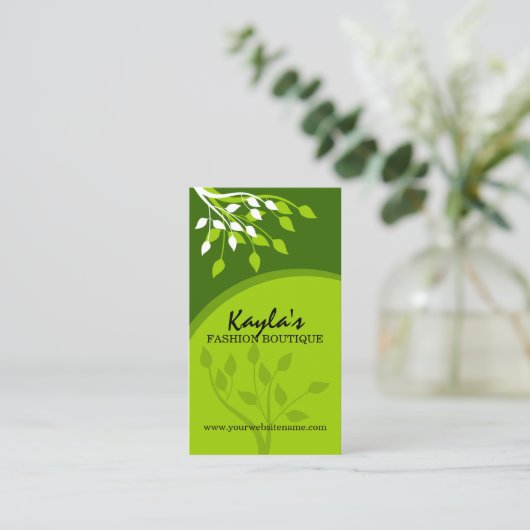 Elegant Natuur Visitekaartje (Staand voorkant)