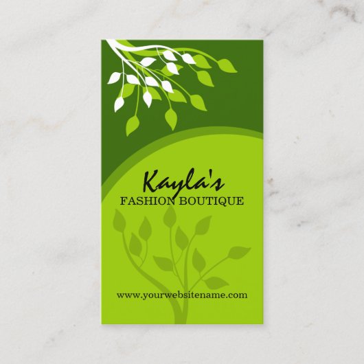 Elegant Natuur Visitekaartje (Voorkant)