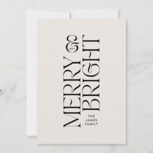 Elegant natuurlijk bladmodern minimalisme typograf feestdagenkaart