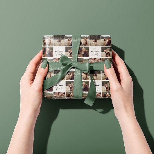 Elegant natuurlijk gebladerte moderne minimale mul cadeaupapier