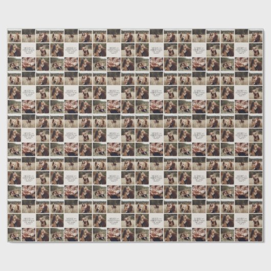 Elegant natuurlijk gebladerte moderne minimale mul cadeaupapier (Vlak)