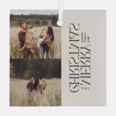 Elegant natuurlijk gebladerte moderne minimale mul glas ornament (Achterkant)