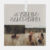 Elegant natuurlijk gebladerte moderne minimale mul glas ornament (Achterkant)