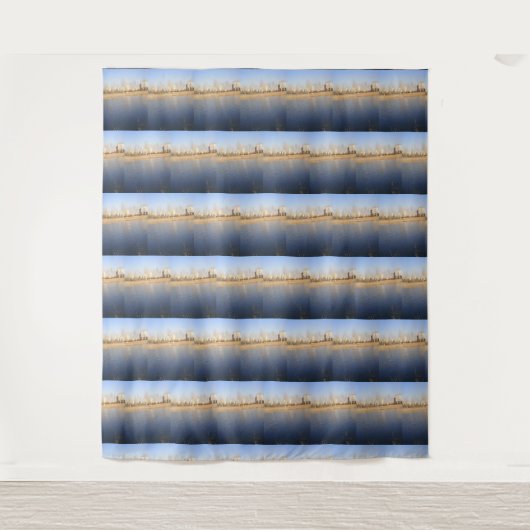 Elegant Natuurlijk Meer Wandkleed (Voorkant)
