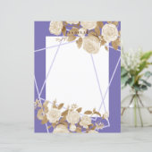 Elegant Natuurlijk Roos Paarse Papier Blad (Staand voorkant)