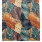 Elegant Natuurlijke Groene Graan Stone Marmeren Pa Douchegordijn (Voorkant)