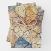 Elegant Natuursteen Marmeren Patroon Inpakpapier Vel (In situ)