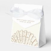 Elegant Nautical Clamshell Baby Shower Bedankdoosjes (Voorkant Zijde)
