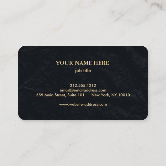 Elegant Nautical Compass Visitekaartje (Achterkant)