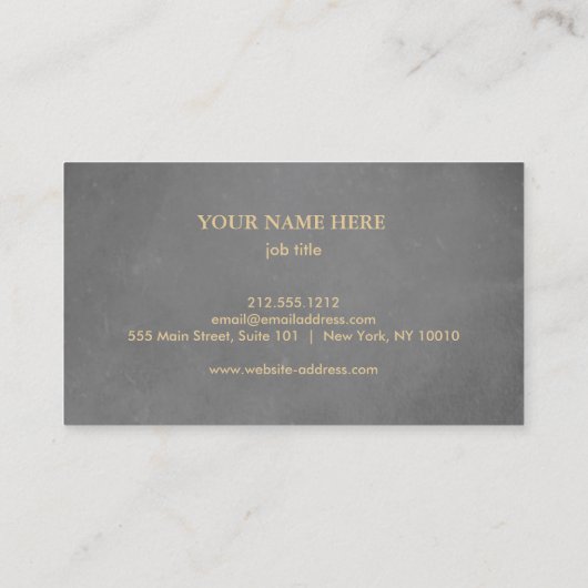 Elegant Nautical Compass Visitekaartje (Achterkant)