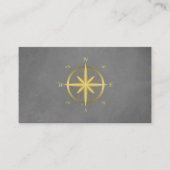 Elegant Nautical Compass Visitekaartje (Voorkant)