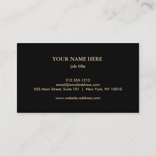 Elegant Nautical Compass Visitekaartje (Achterkant)