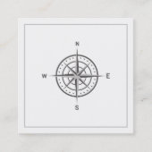 Elegant Nautical Compass Visitekaartje (Voorkant)
