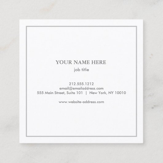 Elegant Nautical Compass Visitekaartje (Achterkant)