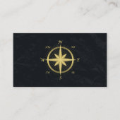 Elegant Nautical Compass Visitekaartje (Voorkant)