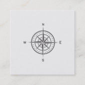 Elegant Nautical Compass Visitekaartje (Voorkant)