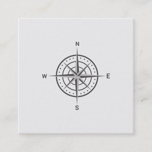 Elegant Nautical Compass Visitekaartje (Voorkant)