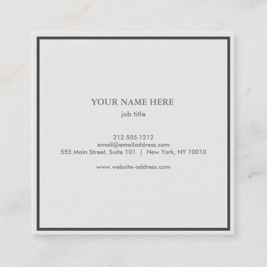 Elegant Nautical Compass Visitekaartje (Achterkant)