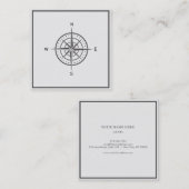 Elegant Nautical Compass Visitekaartje (Voorkant / Achterkant)
