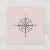 Elegant Nautical Compass Visitekaartje (Voorkant)