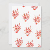 Elegant Nautical Coral Reef flat Note Kaart (Achterkant)