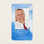 Elegant Nautical Funeral Celebration of Life Visitekaartje (Voorkant)