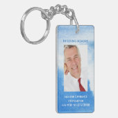 Elegant Nautical in Loating Memory Photo Memorial Sleutelhanger (Voorkant Links)