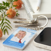 Elegant Nautical in Loating Memory Photo Memorial Sleutelhanger (Voorkant Rechts)