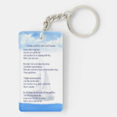 Elegant Nautical in Loating Memory Photo Memorial Sleutelhanger (achterkant)