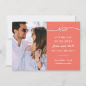 Elegant Nautical Knot Save the Date (Voorkant)