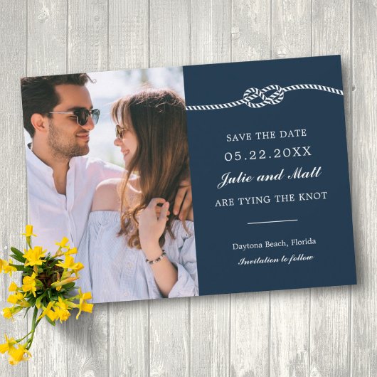 Elegant Nautical Knot Save the Date