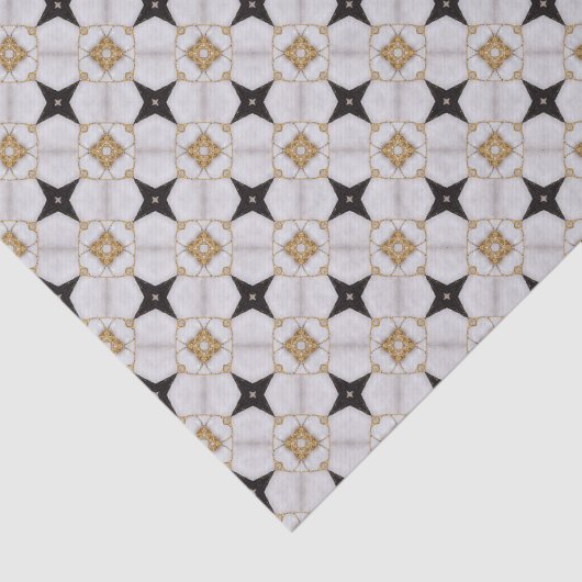 Elegant Nautical Navy and White Tissuepapier (Detail)